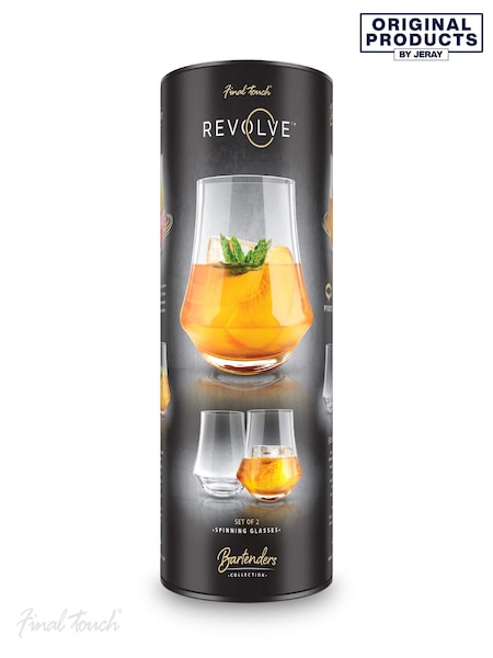 Jeray Clear Final Touch Set of 2 Revolve Spirit Glasses (396813) | £30