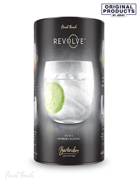 Jeray Clear Final Touch Set of 2 Revolve Cocktail Glass (396941) | £30
