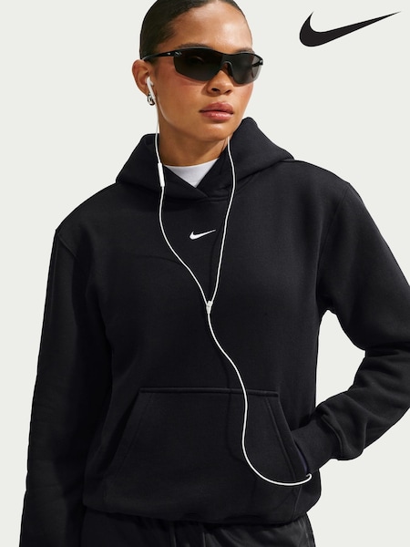 Black - Nike Studio Fleece Oversized Hoodie