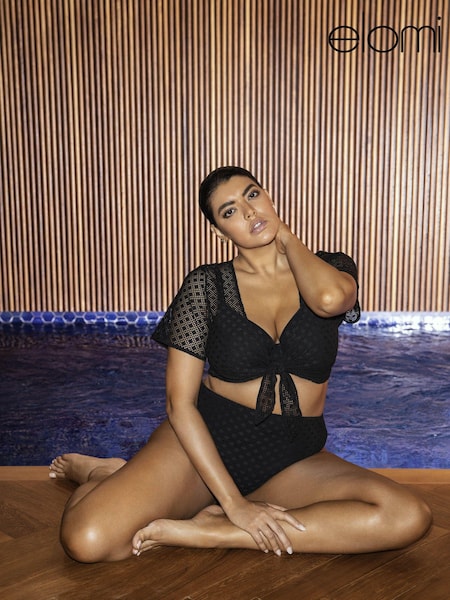 Elomi Bazaruto Plunge Black Bikini Top (398545) | £46