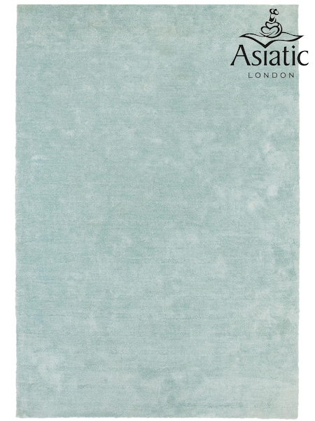 Asiatic Rugs Duck Egg Blue Milo Soft Touch Lustre Rug (398804) | £137 - £389