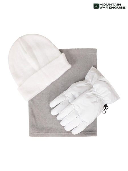 Mountain Warehouse White Womens Snow Winter Accessories Set (399364) | £35