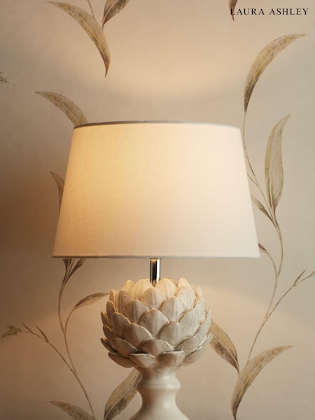 Laura Ashley White Artichoke Table Lamp (399590) | £130