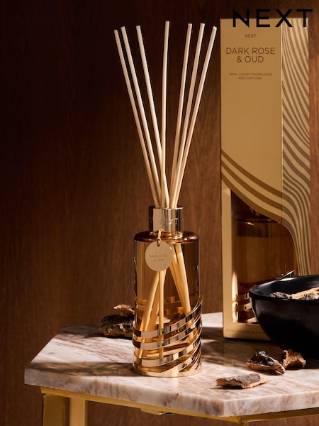 Dark Rose and Oud 180ml Fragranced Reed Diffuser (3Z7037) | £24