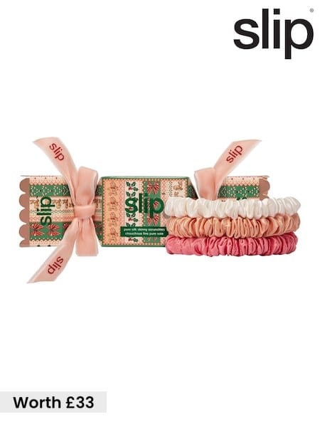 noelle - Slip Pure Silk Skinny Scrunchie Trio Christmas Cracker (worth £33)