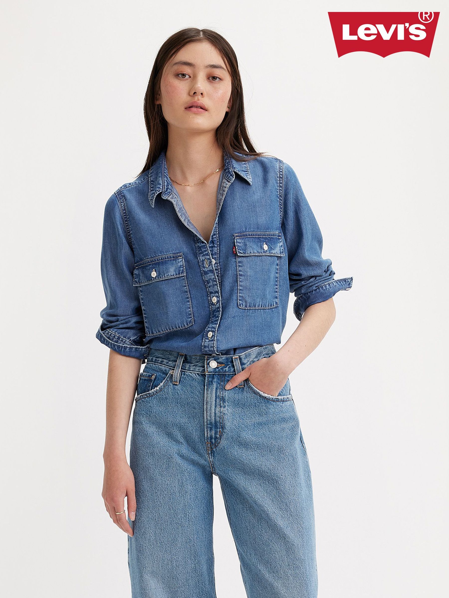 Womens levi denim shirt uk new arrivals