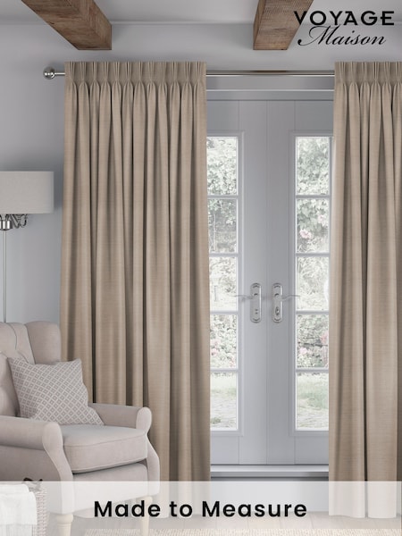 Praline Natural Voyage Maison Jasper Made To Measure Curtains (400753) | £109