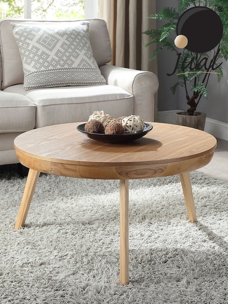 Jual Oak San Francisco Round Coffee Table (401008) | £315
