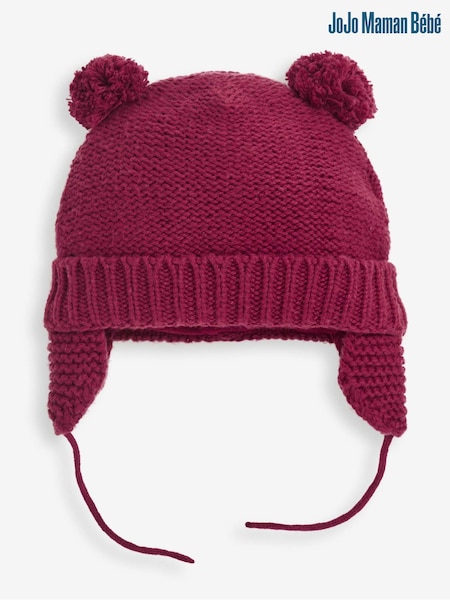 JoJo Maman Bébé Berry Cosy Pom Pom Hat (401121) | £12