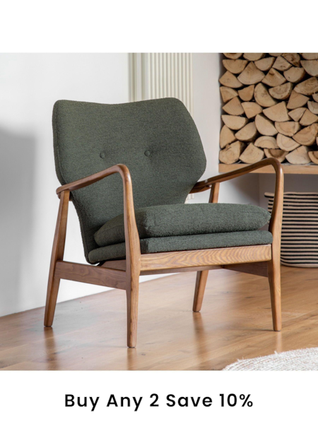 Gallery Home Green Jerry Armchair (402097) | £560