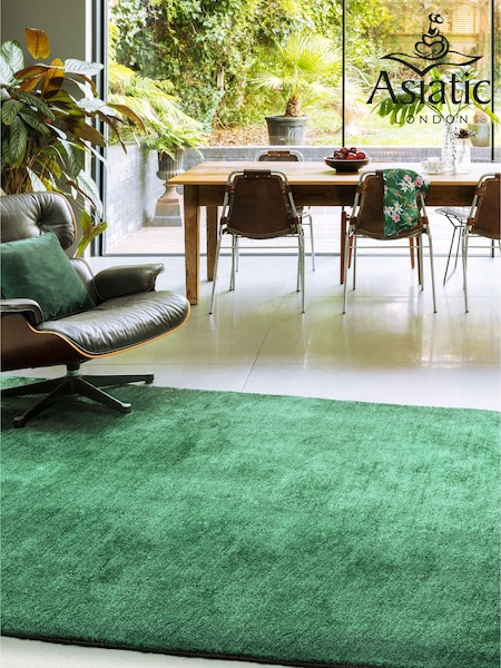 Asiatic Rugs Green Milo Soft Touch Lustre Rug (402426) | £137 - £389