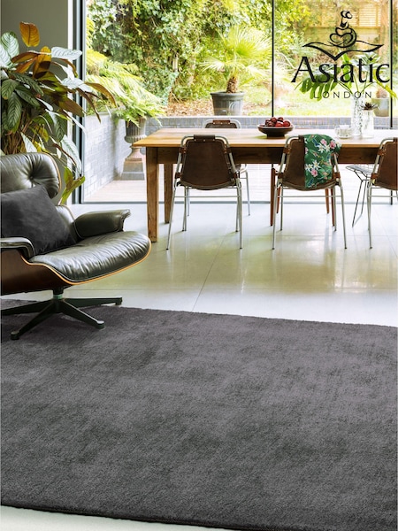Asiatic Rugs Grey Milo Soft Touch Lustre Rug (402589) | £137 - £389