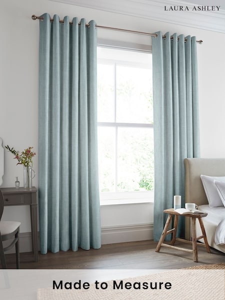 Laura Ashley Blue Easton Made to Measure Curtains (403481) | £91