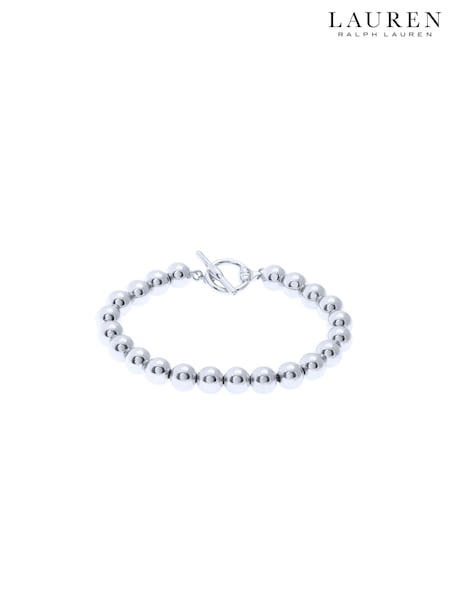 Lauren Ralph Lauren Silver Tone Bead Bracelet (403494) | £50