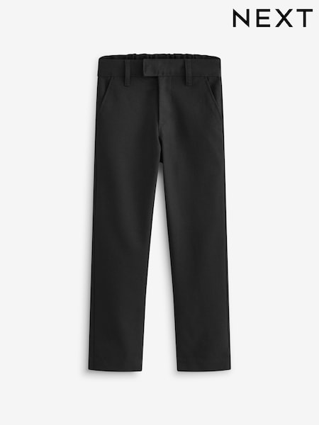 Black Slim Waist School Formal Slim Trousers (3-17yrs) (404473) | £8 - £16