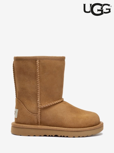 UGG Chestnut Brown Kids Classic Short Boots (405544) | £105