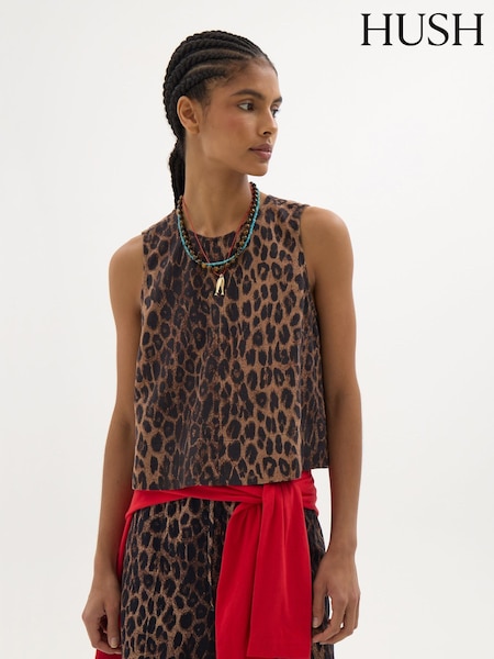 Animal - Hush Vera Linen Blend Shell Top