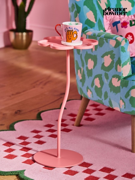 Eleanor Bowmer Pink Flower Side Table (406408) | £115