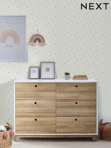 Pastel Bee Spot 10M Wallpaper (406558) | £32