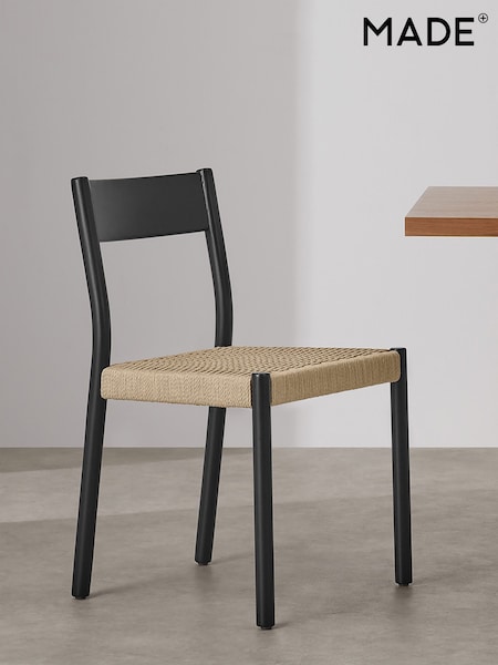 MADE.COM Set of 2 Black Rhye Dining Chair (407184) | £349