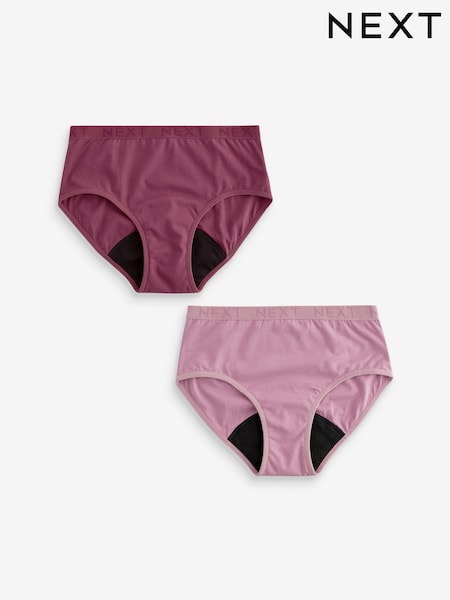 Purple Teen Light Flow Period Pants 2 Pack (7-16yrs) (407226) | £19 - £22