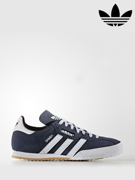 adidas Originals Navy Samba Suede Trainers (407760) | £80