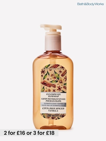 Cinnamon Spiced Vanilla - Bath & Body Works Cleansing Gel Hand Soap 266ml