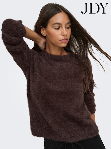 Brown - Jdy Fluffy Knit Jumper