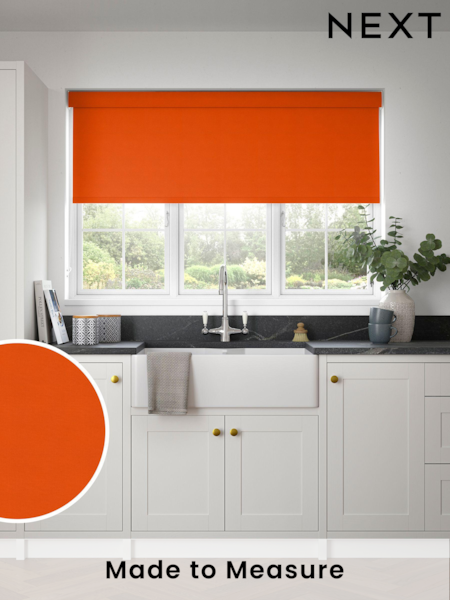 Orange/Red Glow Made to Measure Blackout Roller Blind (408420) | £55