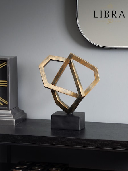 Libra Interiors Bronze Antique Cubist Sculpture (409838) | £112
