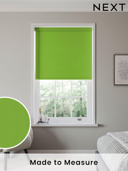 Grass Green Echo Made to Measure Blackout Roller Blind (410394) | £57