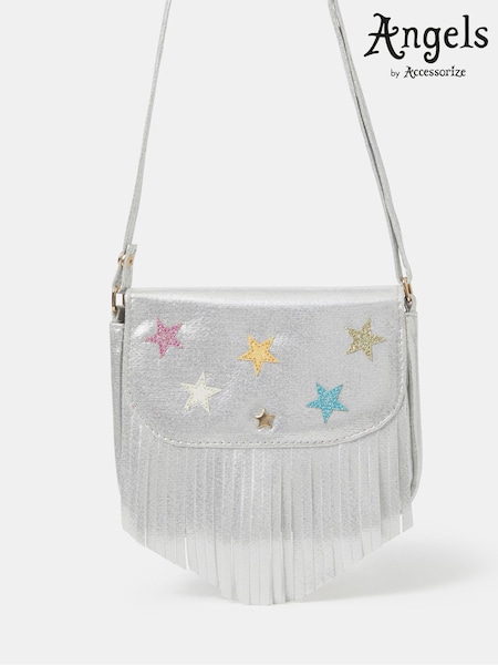 Silver - Angels By Accessorize Fringe Cross-body Bag