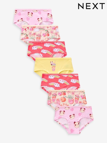 Pink Panda Animal Print Hipsters 7 Pack (2-16yrs) (412083) | £11.50 - £15.50