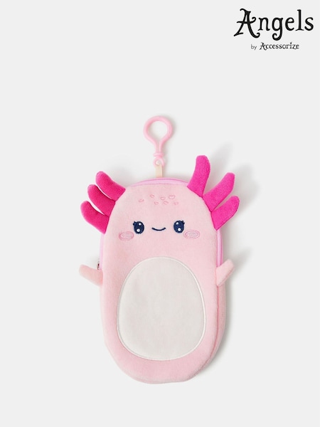 Pink - Angels By Accessorize Axolotl Pencil Case Purse