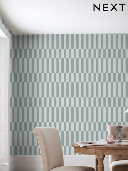 Blue Next Optimism Stripe A4 Wallpaper Sample (413813) | £1