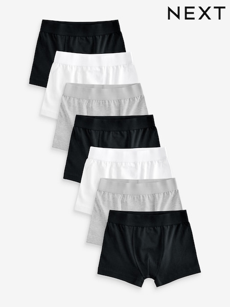 Black/White/Grey Trunks 7 Pack (2-16yrs) (413998) | £19 - £24