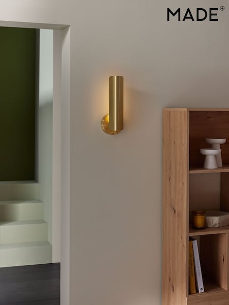 MADE.COM Brass Ellis Wall Light (414477) | £79
