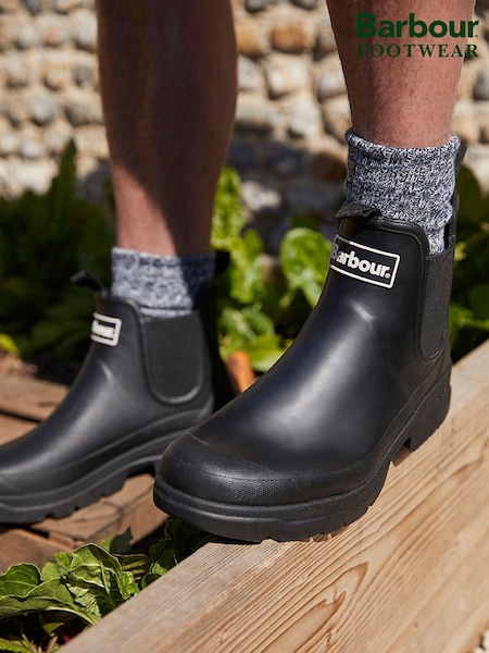 Barbour® Black Nimbus Chelsea Wellington Boots (414525) | £65