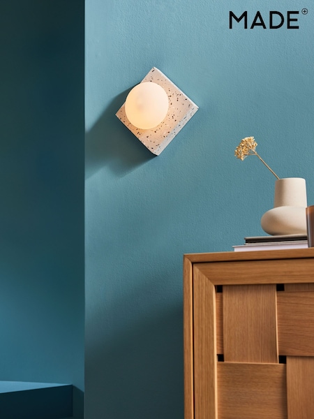 MADE.COM White Mirissa Wall Light (414559) | £55