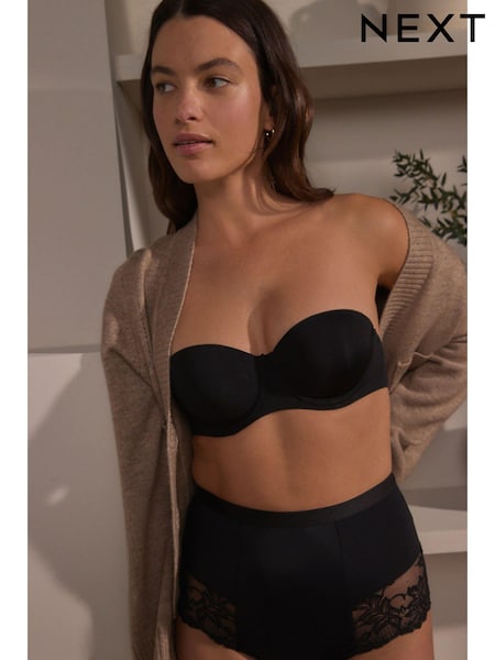 Black Push Up Strapless Multiway Bra A-E (414655) | £15