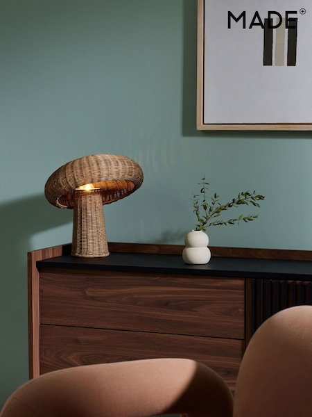 MADE.COM Natural Leilani Rattan Table Lamp (415416) | £139