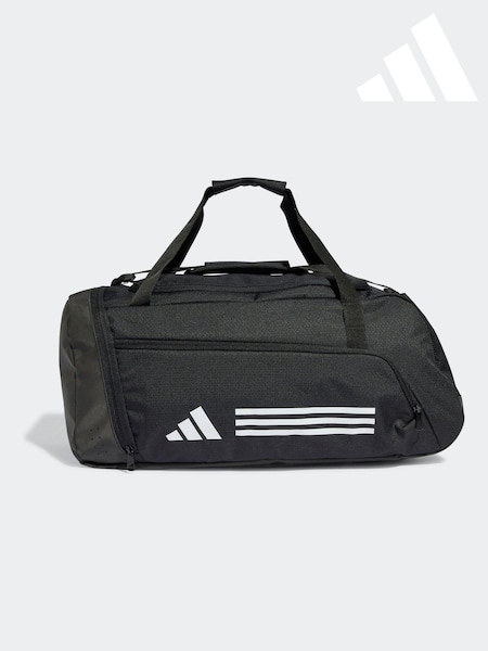 adidas Black Essentials 3 Stripes Duffel Bag (415815) | £35