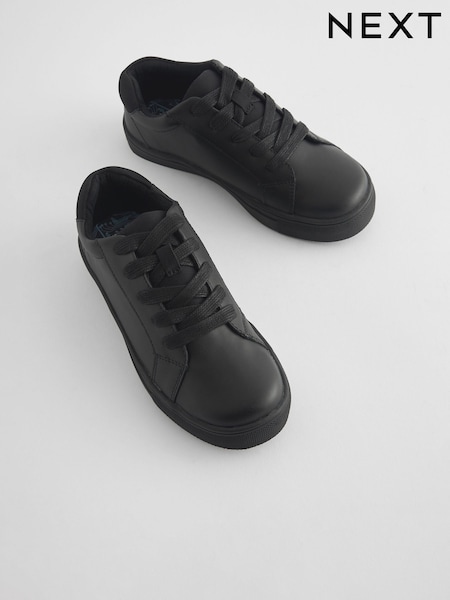 Black Wide Fit (G) Lace Up School Shoes (415831) | £23 - £33