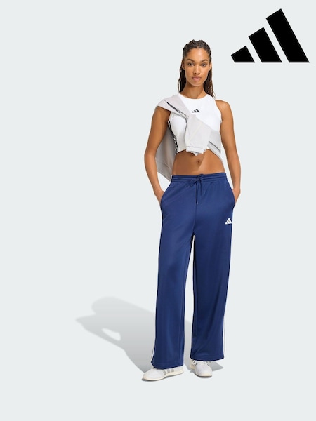 Blue - Adidas Stadium 3-stripes Track Tracksuit Bottoms