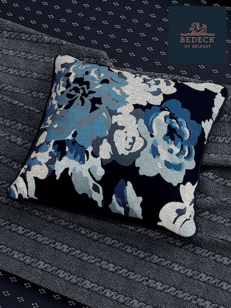 Bedeck of Belfast Midnight Imara 100% Cotton Cushion (416132) | £50