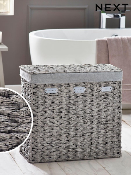Grey Hepworth Wicker Sorter Laundry (416953) | £80