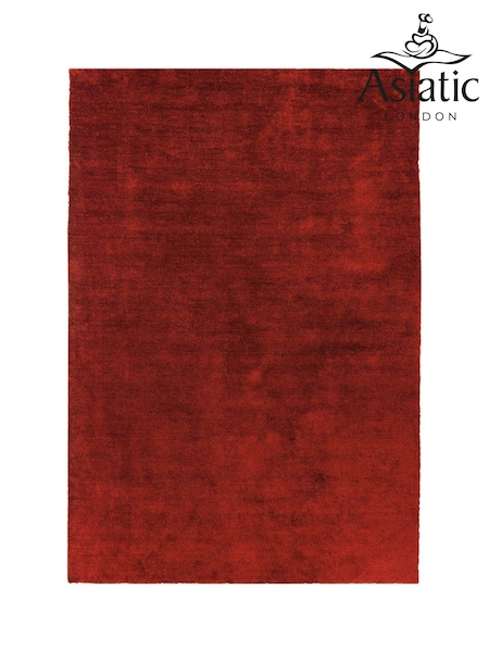 Asiatic Rugs Red Milo Soft Touch Lustre Rug (417160) | £137 - £389