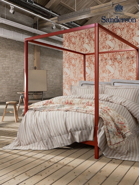 Sanderson Carmine Lakeland Paradis 100% Cotton Throw (417257) | £195