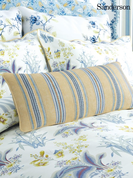 Sanderson Indigo Ochre Enys Garden Cushion (417372) | £50