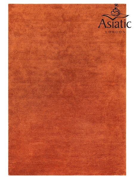 Asiatic Rugs Rust Brown Milo Soft Touch Lustre Rug (418237) | £137 - £389